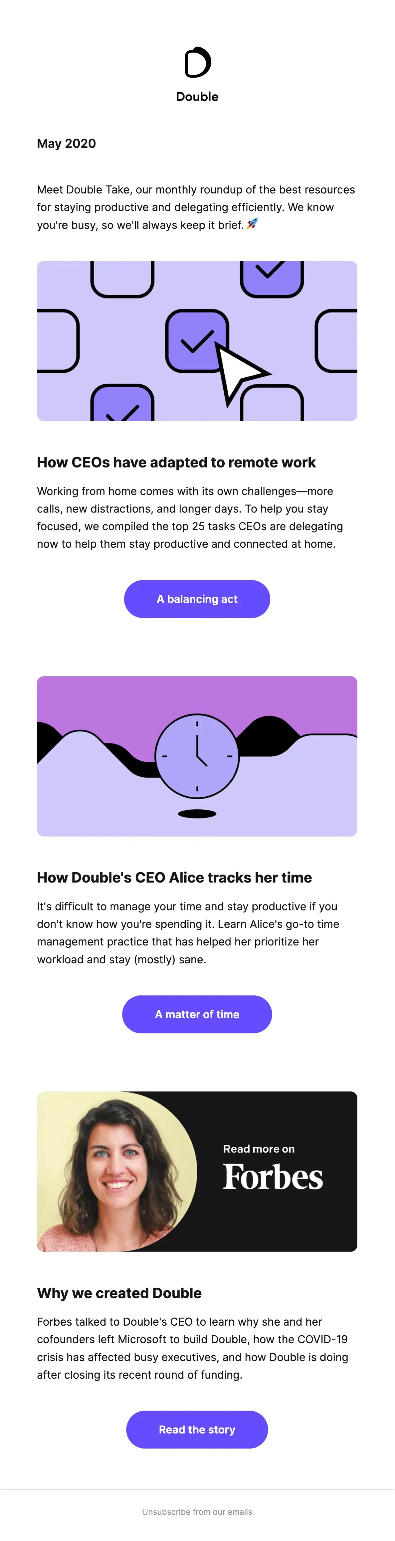 B2B email newsletter