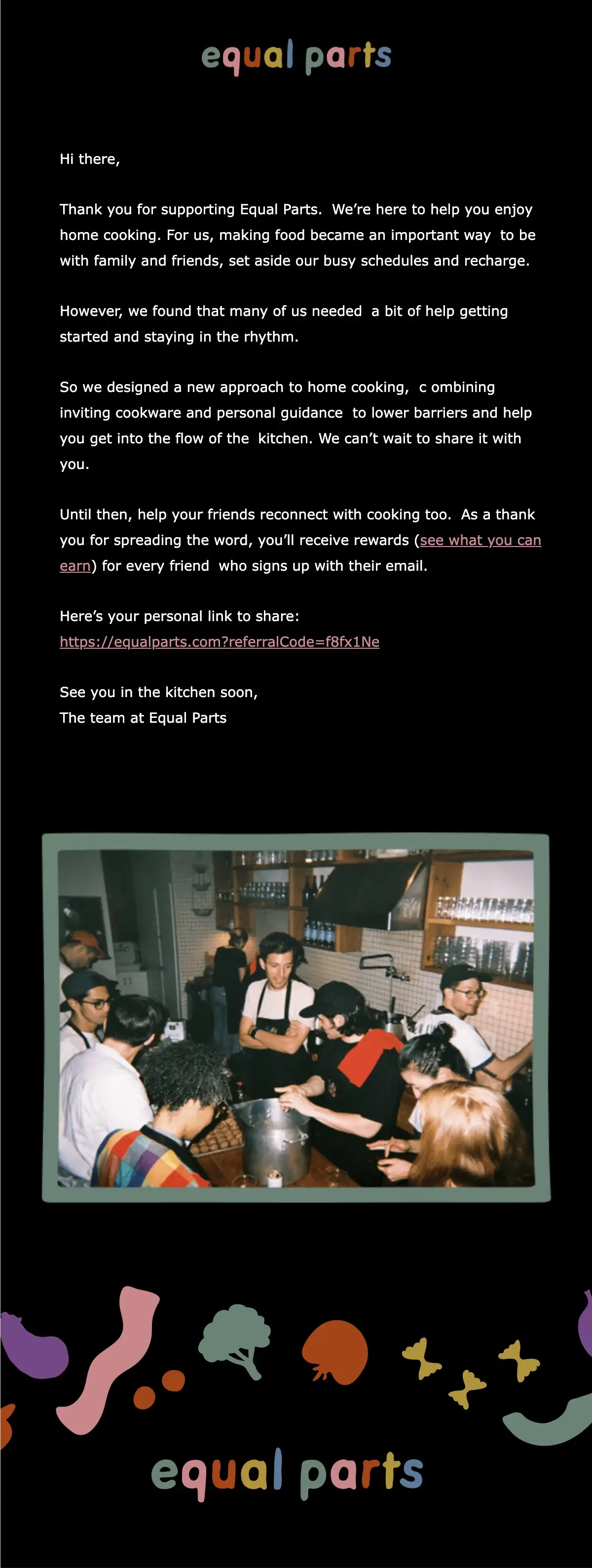 Equal parts email newsletter